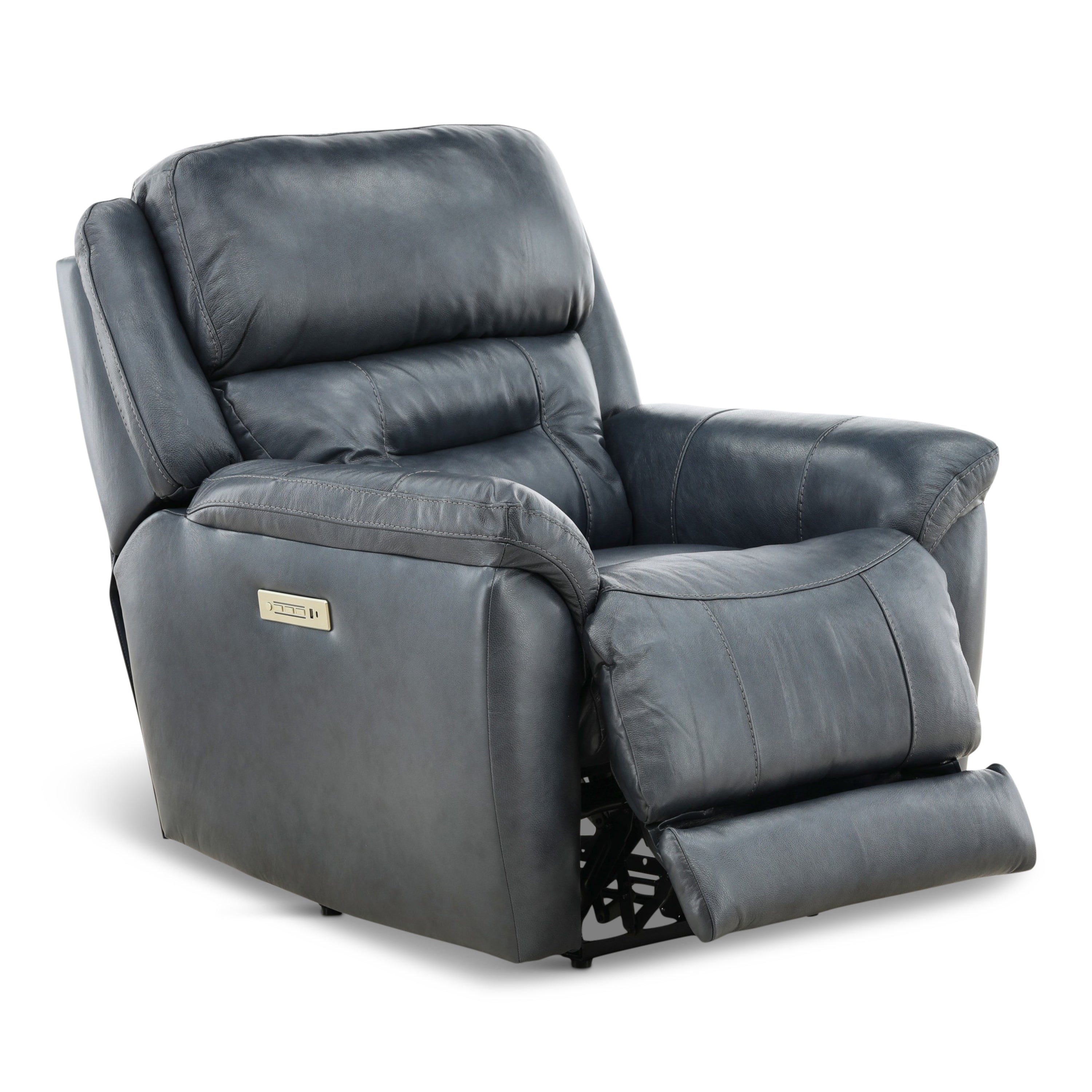 Armani Leather Power Recliner - Reclining
