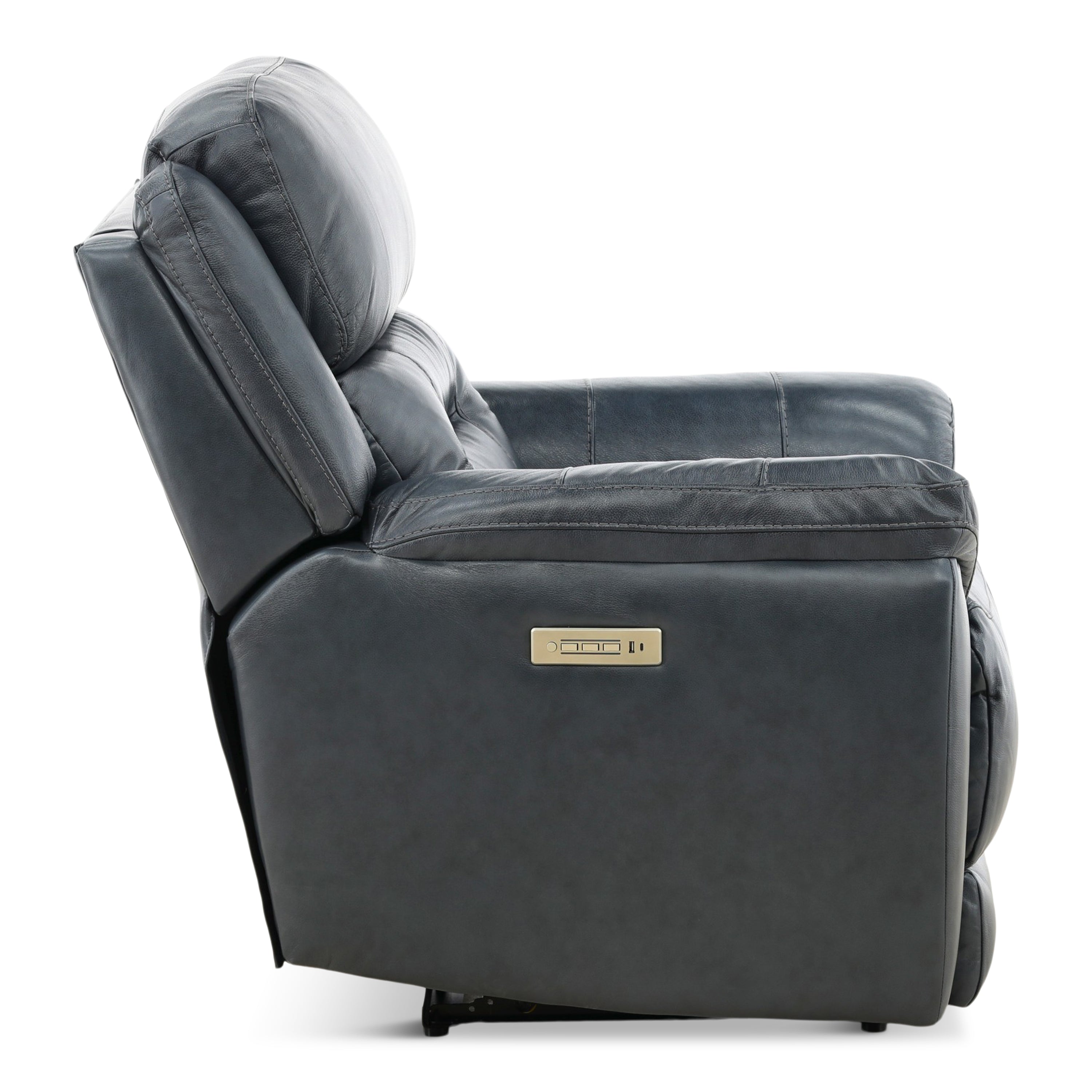 Armani Leather Power Recliner - Reclining