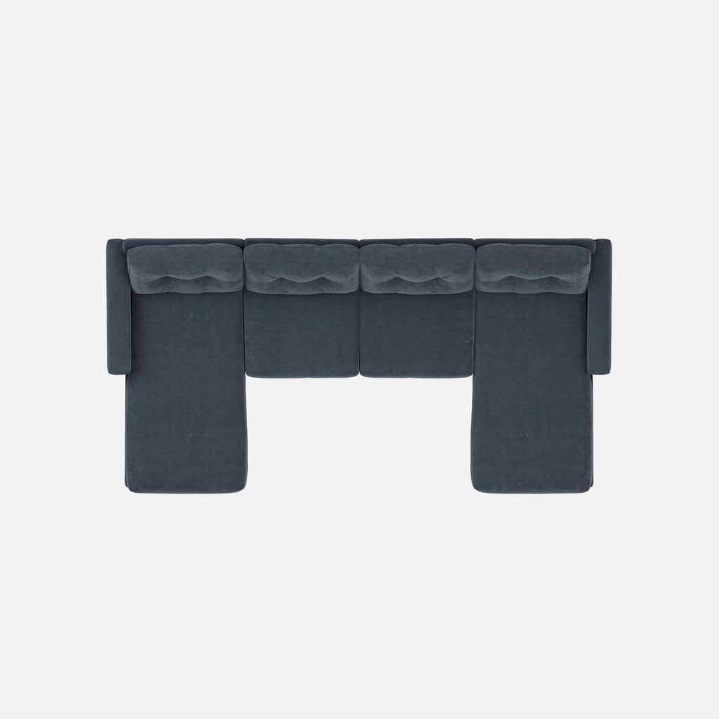 Modular One 4-Piece Sectional with Dual Chaise