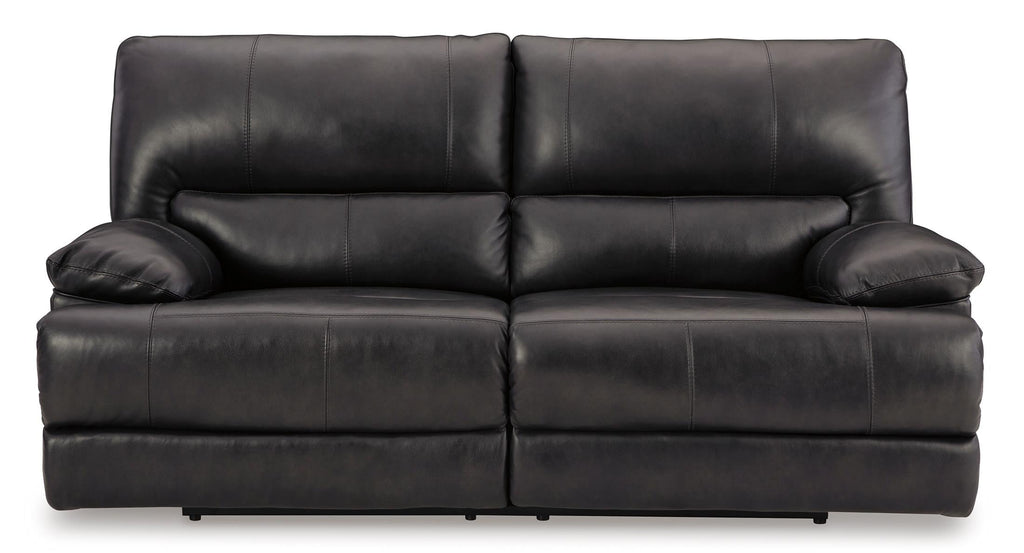 Mountainous Leather Power Reclining Sofa - Eclipse