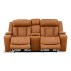 Denver Power Console Loveseat - Leather