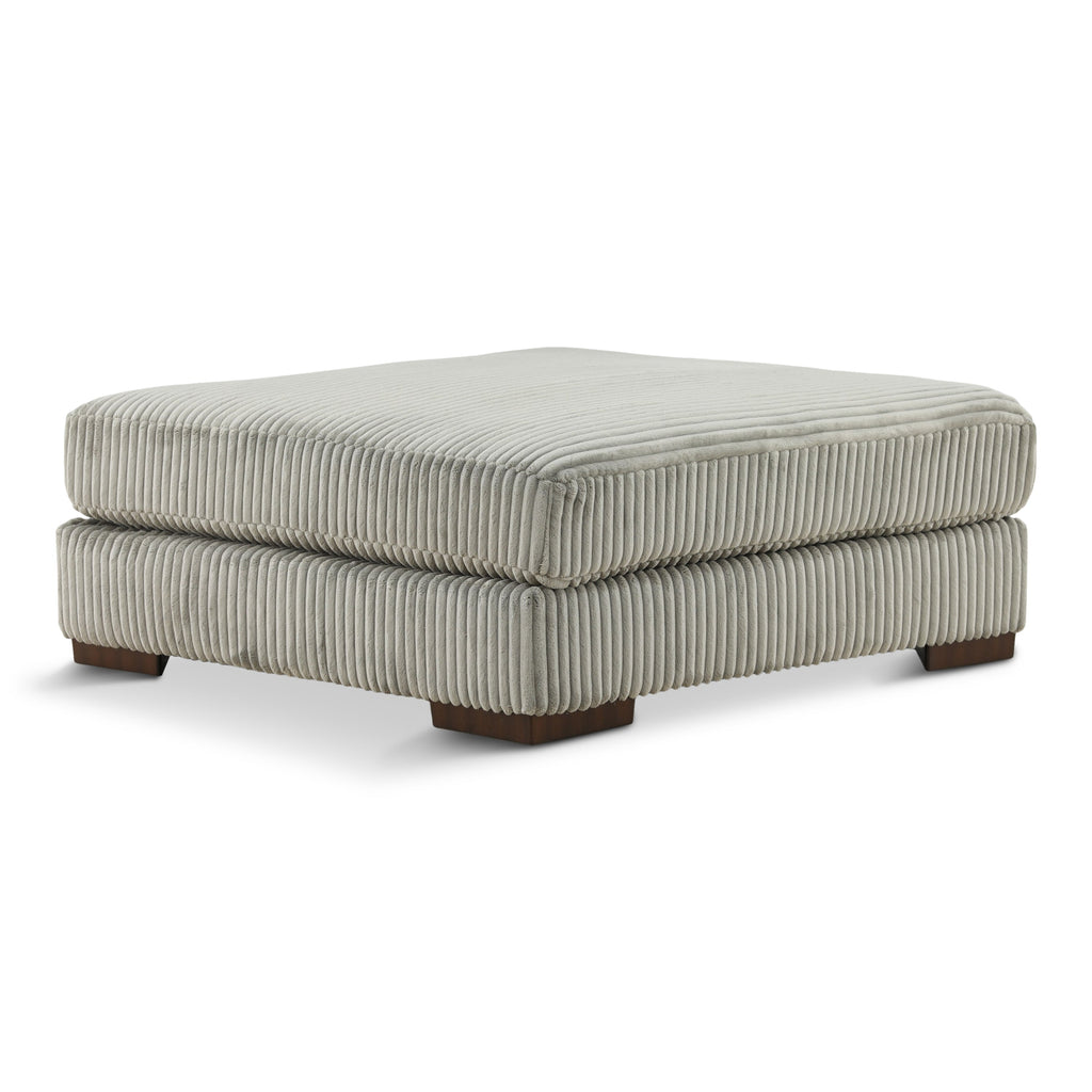 Lindyn Oversized Accent Ottoman - Fog