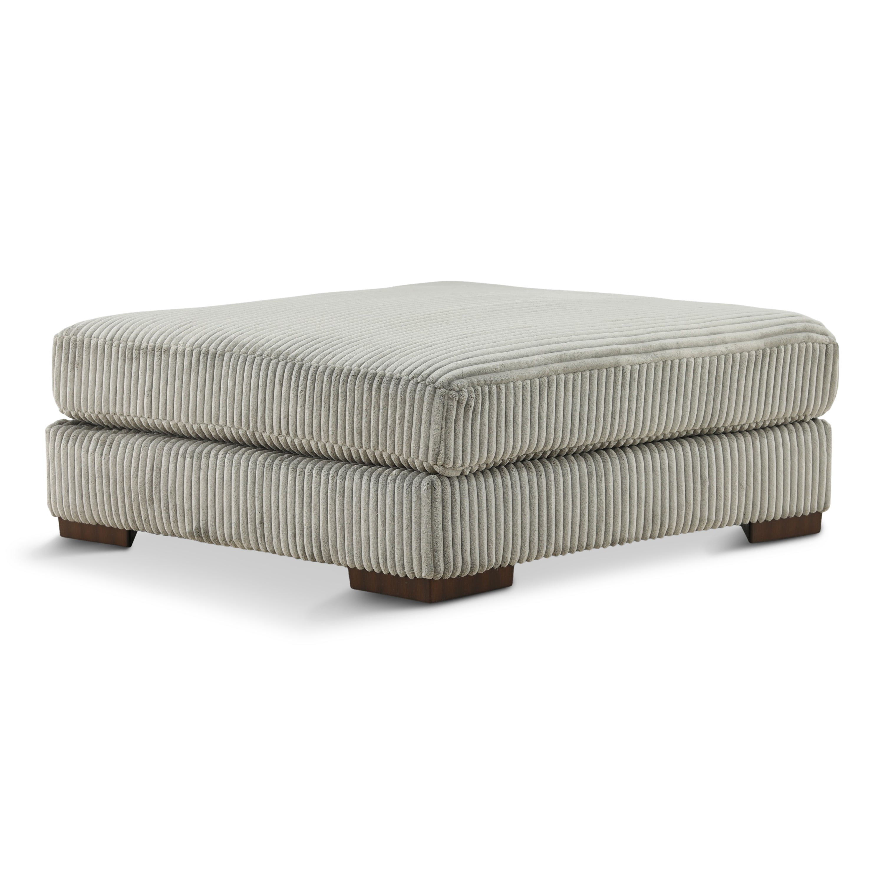 Lindyn Oversized Accent Ottoman - Fog