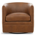 Palazzo Leather Swivel Chair - Indoor