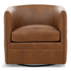 Palazzo Leather Swivel Chair - Indoor