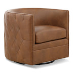Palazzo Leather Swivel Chair - Indoor