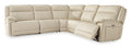 Double Deal 5-Piece Leather Power Reclining Sectional - Set