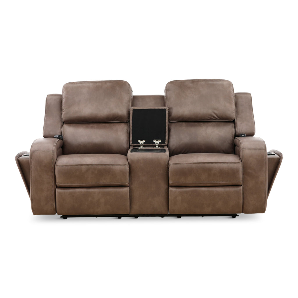 Headliner Power Reclining Console Loveseat - Fabric