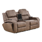 Headliner Power Reclining Console Loveseat - Fabric