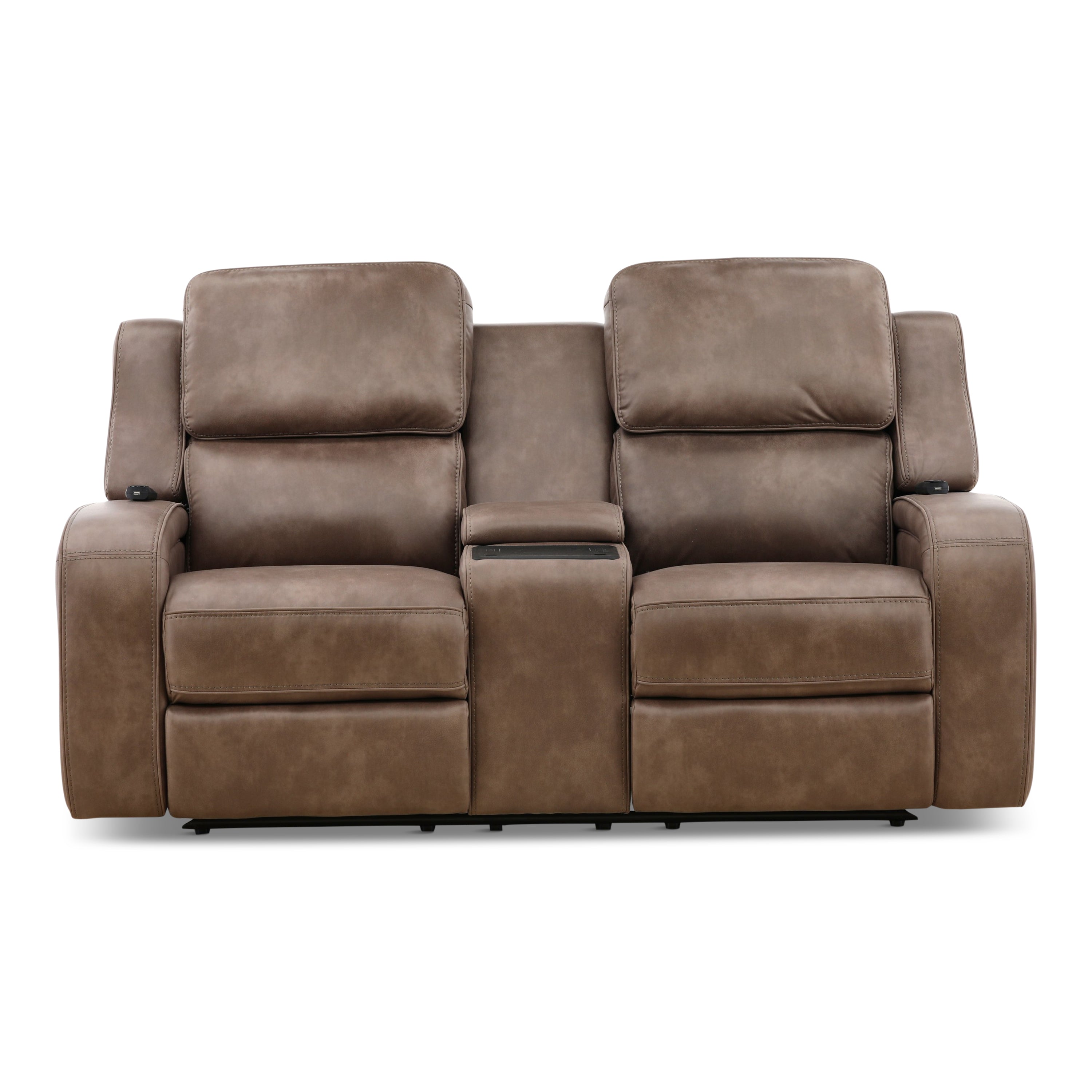 Headliner Power Reclining Console Loveseat - Fabric