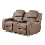 Headliner Power Reclining Console Loveseat - Fabric