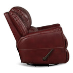 Delia Leather Swivel Glider Rocker Recliner - Power