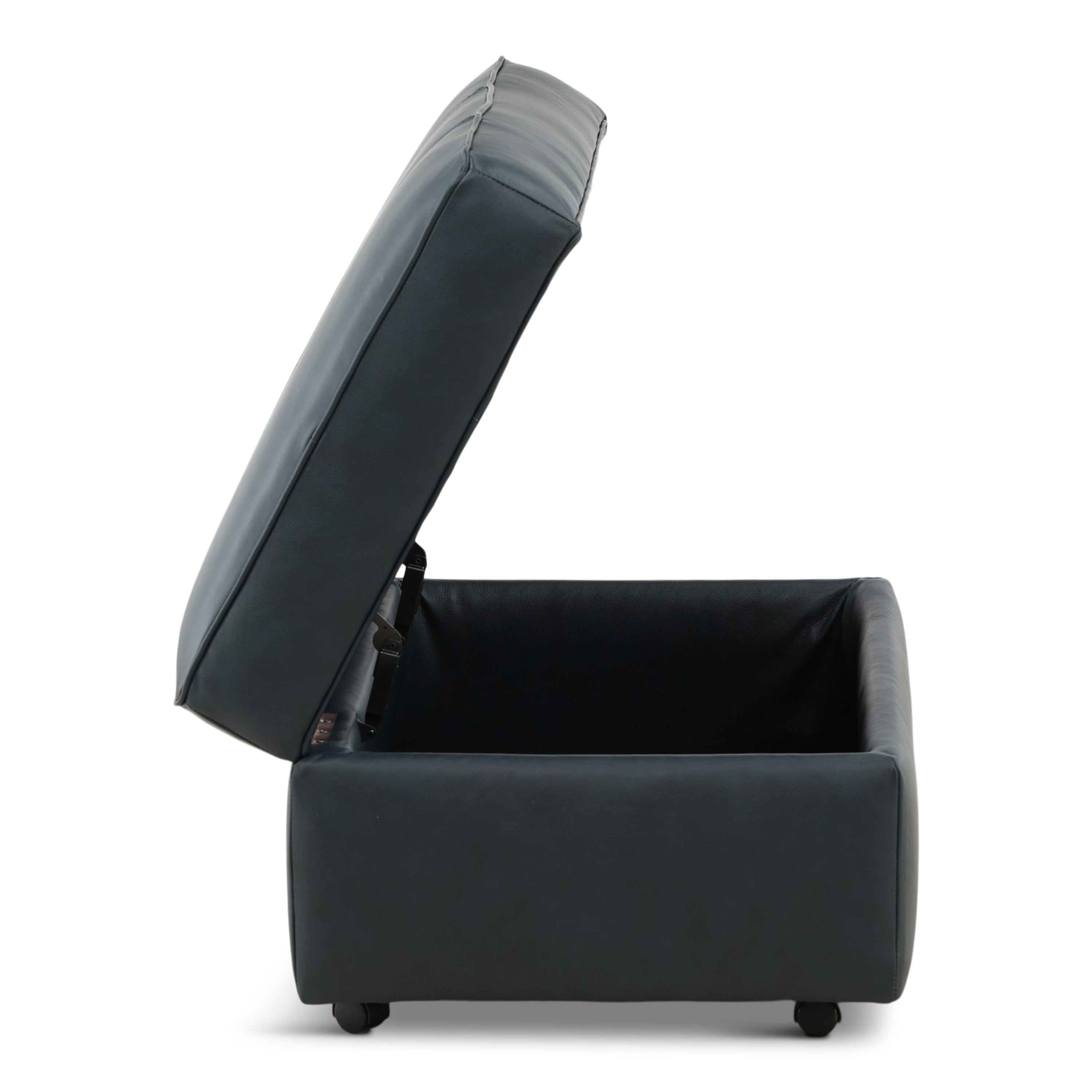 Hargrove Leather Storage Ottoman - Indoor