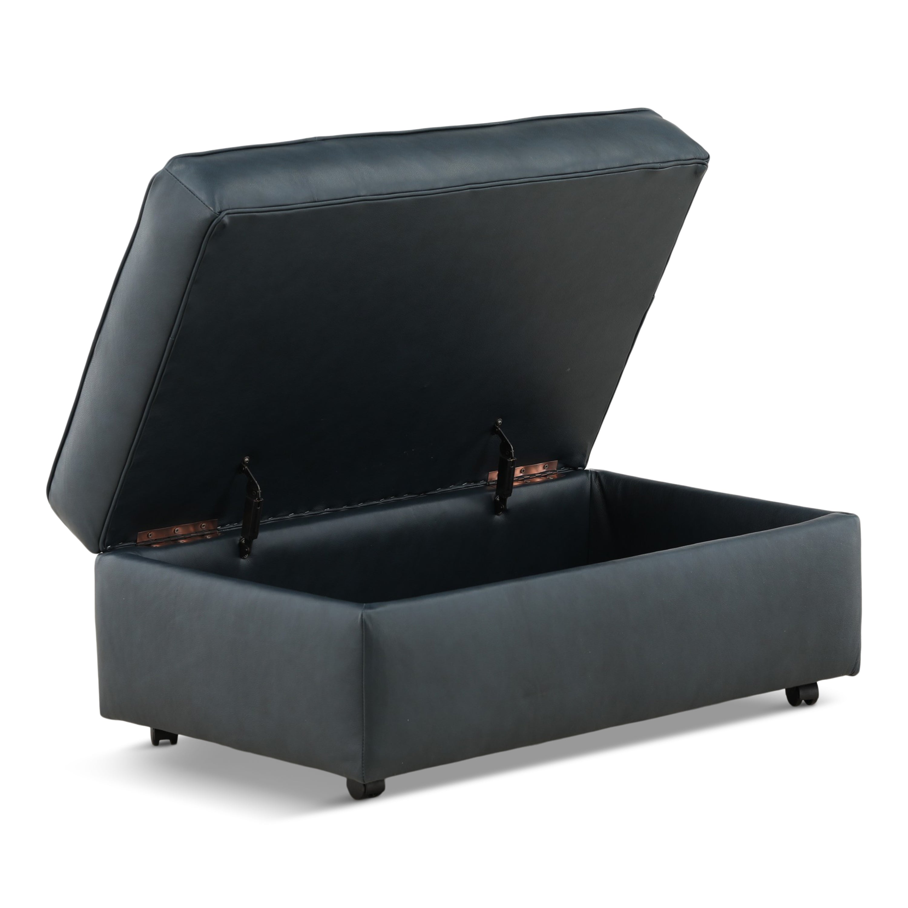 Hargrove Leather Storage Ottoman - Indoor