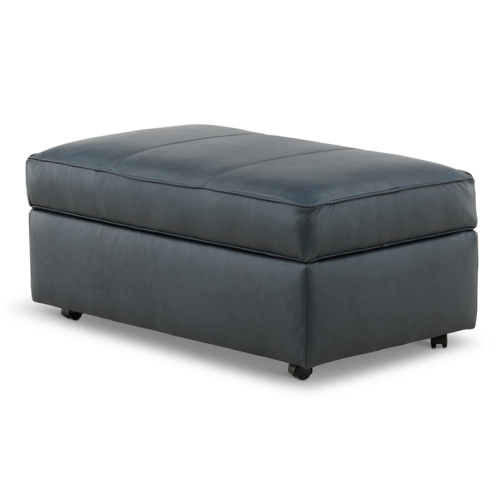 Hargrove Leather Storage Ottoman - Indoor