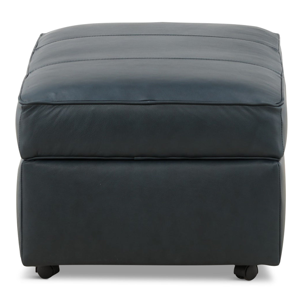 Hargrove Leather Storage Ottoman - Indoor