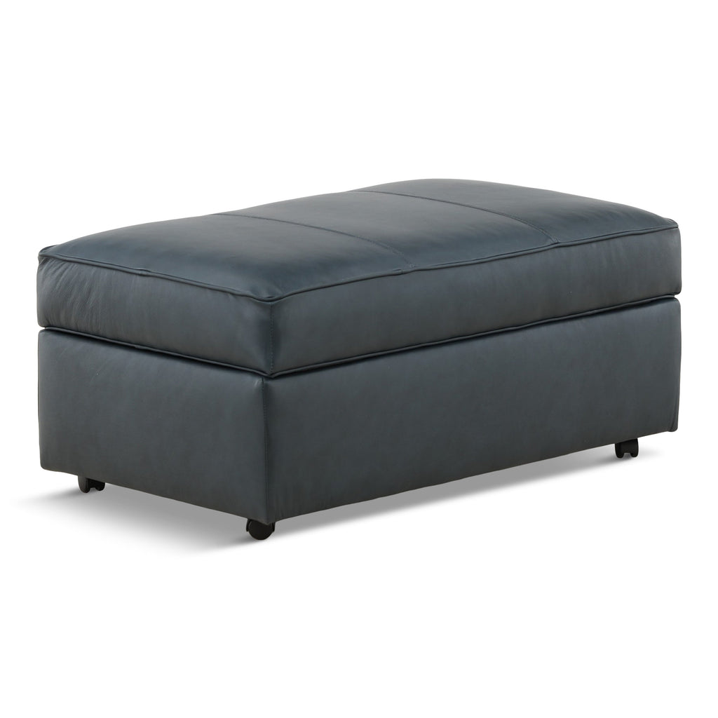 Hargrove Leather Storage Ottoman - Indoor