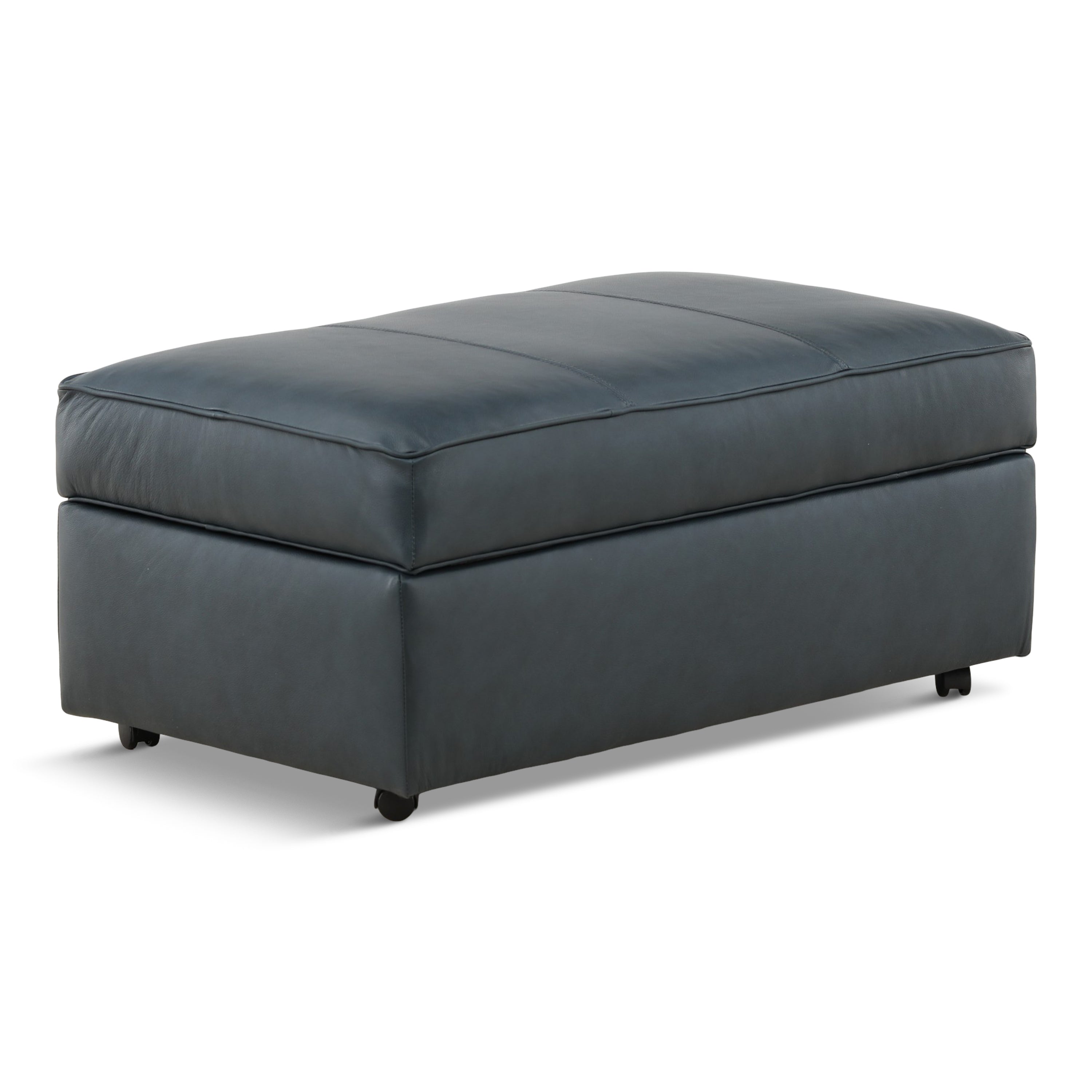 Hargrove Leather Storage Ottoman - Indoor