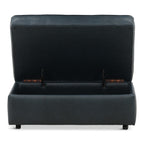 Hargrove Leather Storage Ottoman - Indoor
