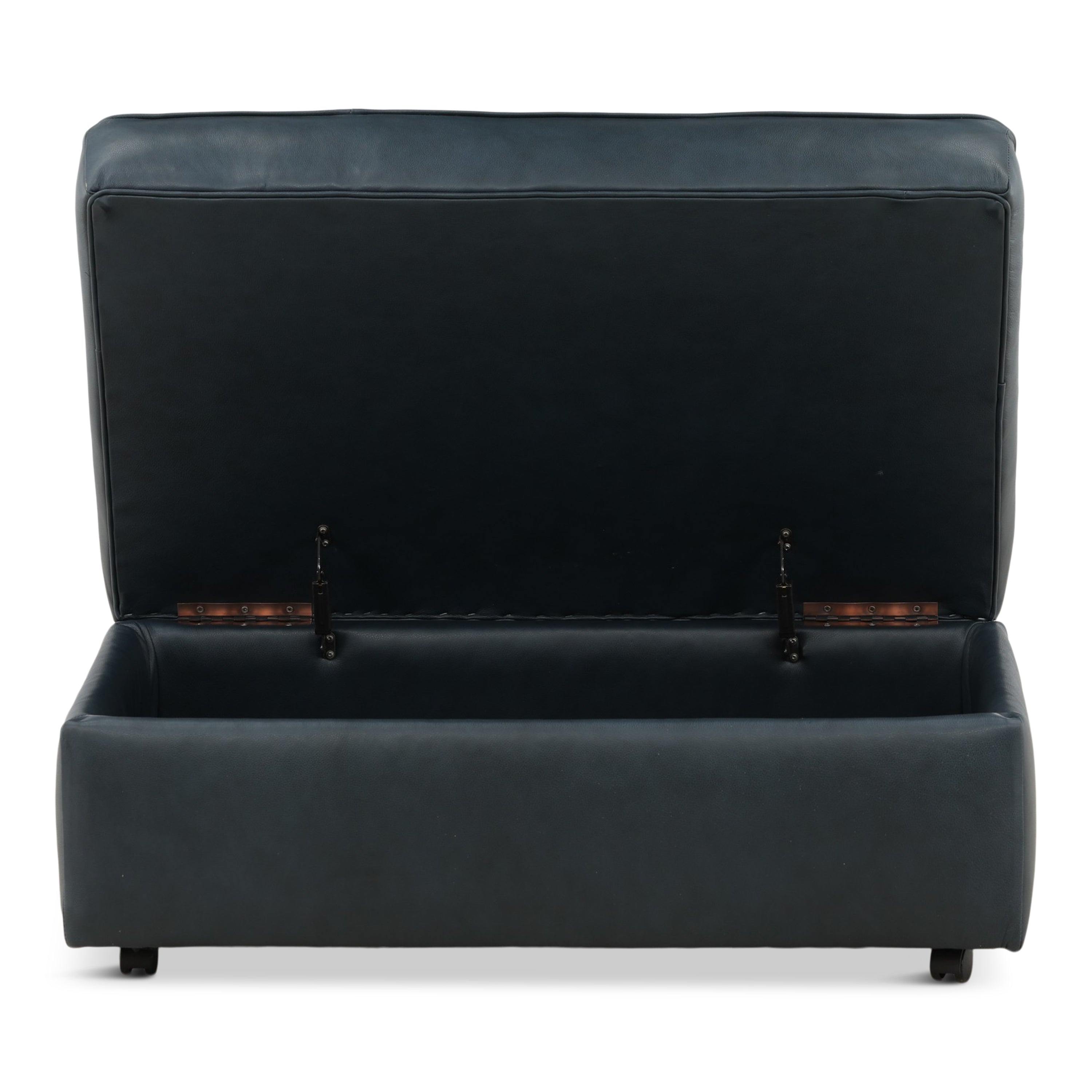 Hargrove Leather Storage Ottoman - Indoor
