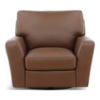 Peter Leather Swivel Chair - Indoor