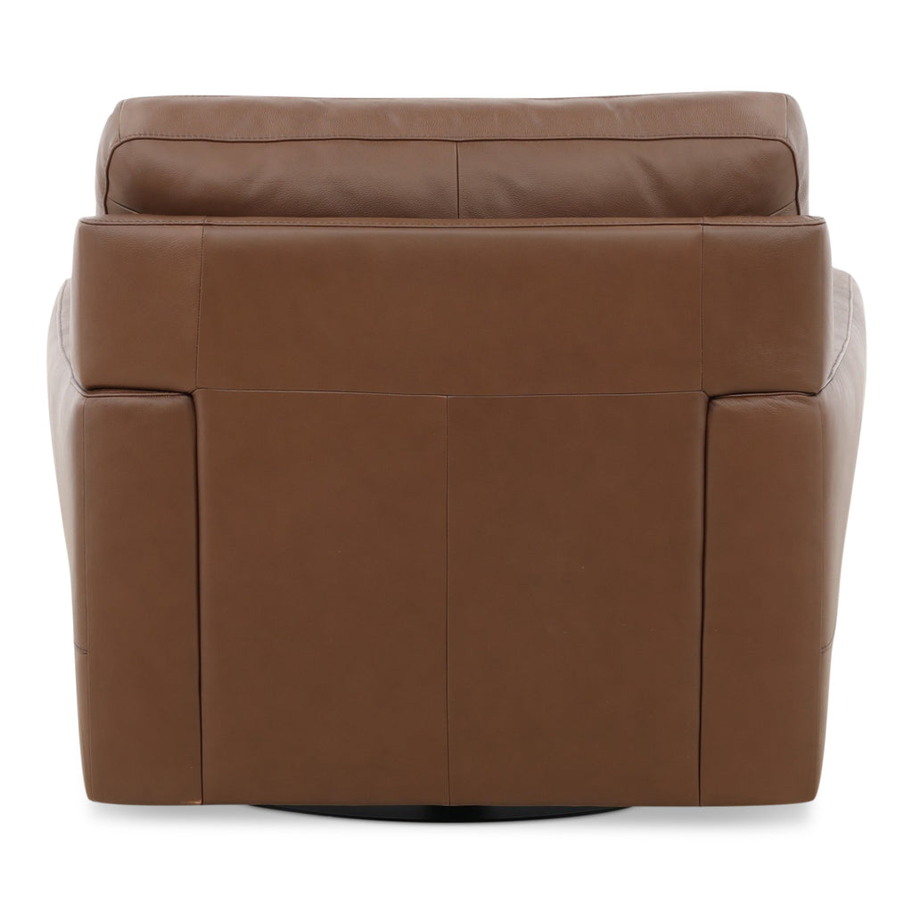 Peter Leather Swivel Chair - Indoor