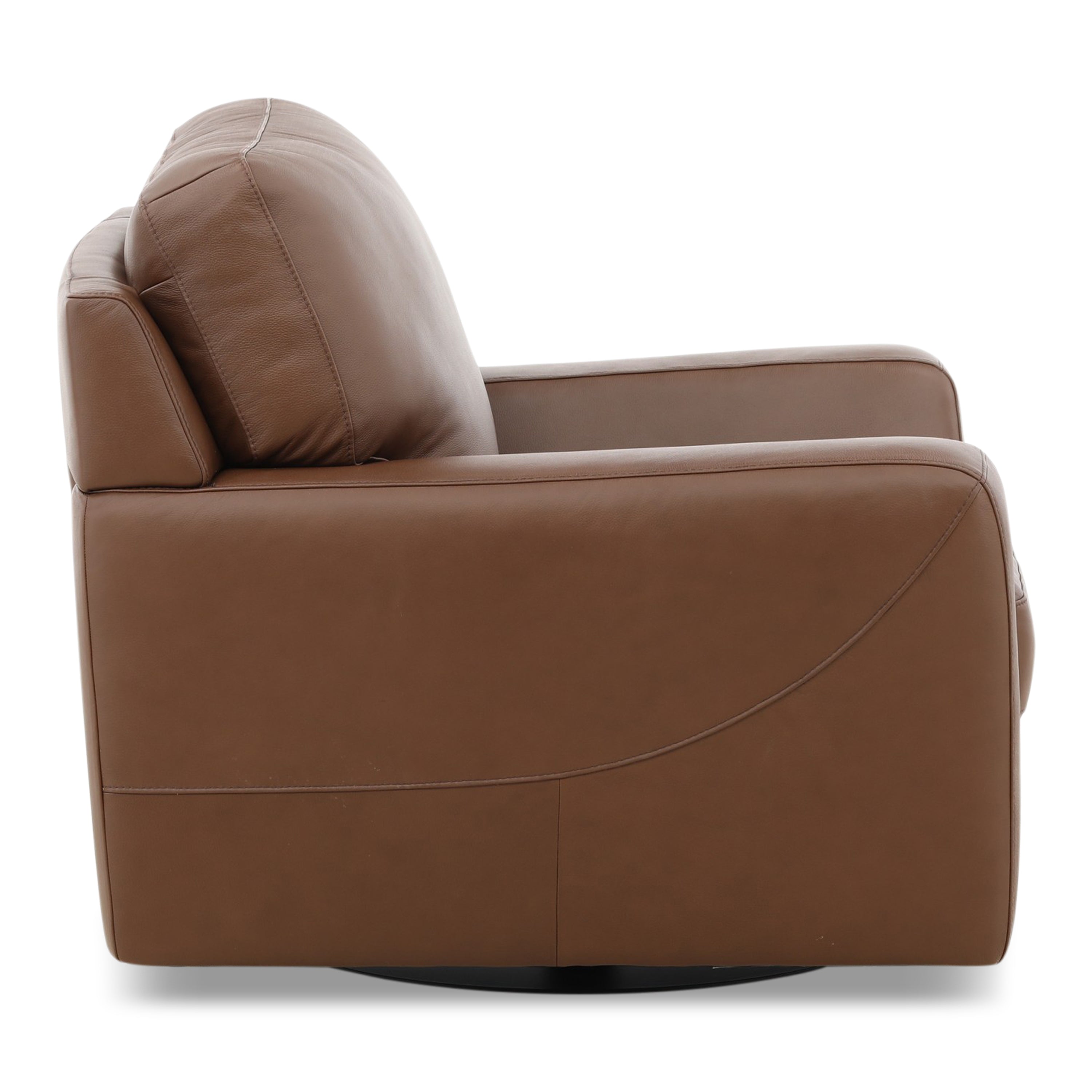 Peter Leather Swivel Chair - Indoor