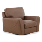 Peter Leather Swivel Chair - Indoor