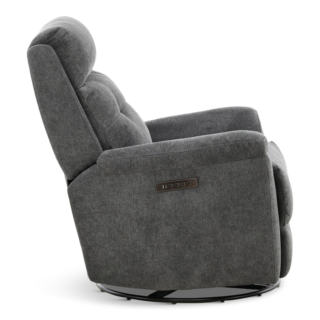 Sophisticated Perfect Match Power Swivel Gliding Recliner