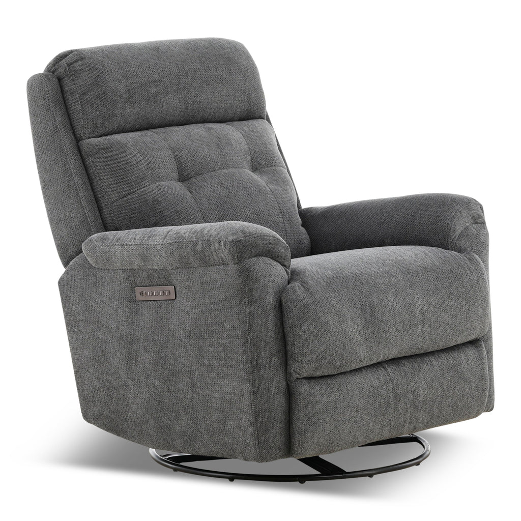 Sophisticated Perfect Match Power Swivel Gliding Recliner