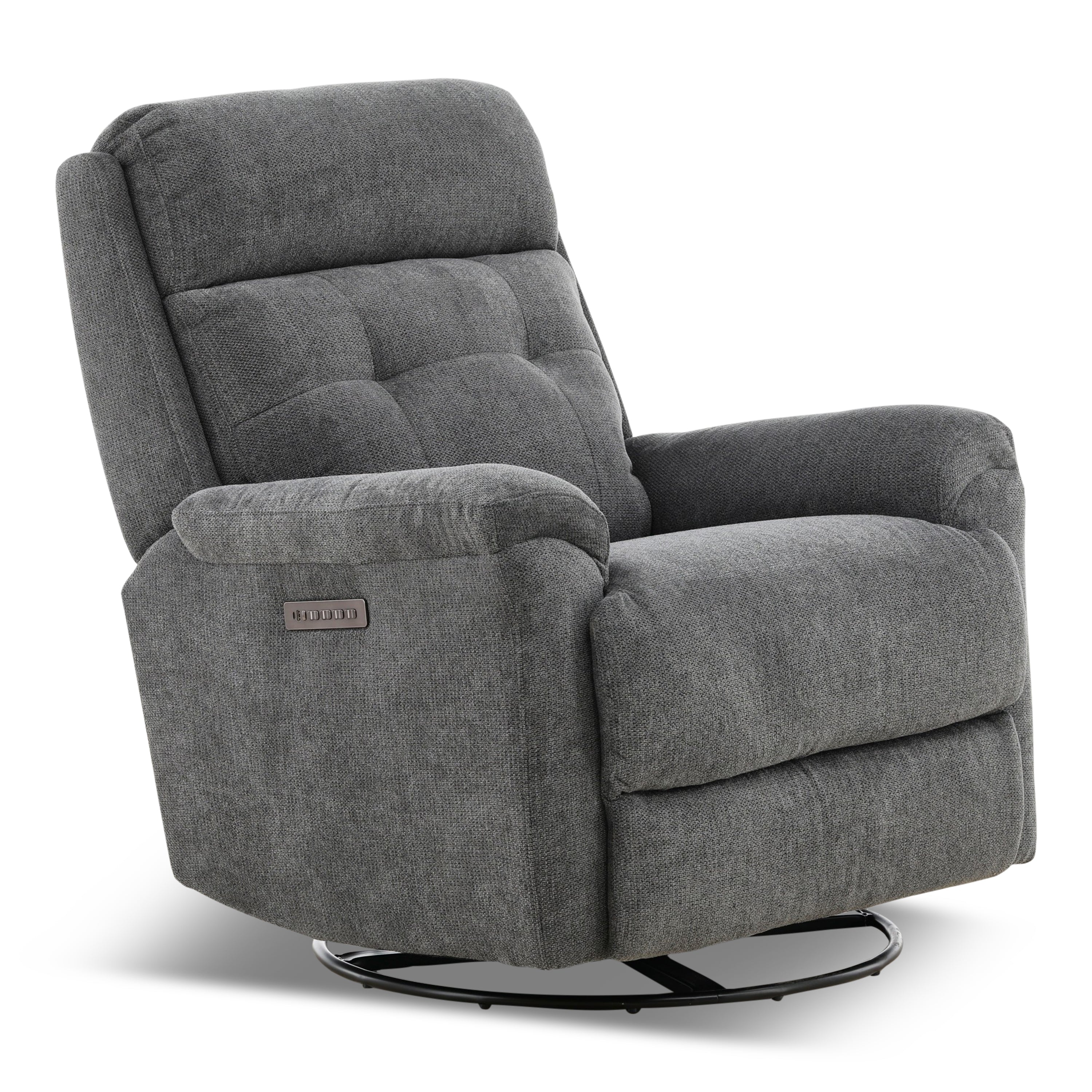 Sophisticated Perfect Match Power Swivel Gliding Recliner
