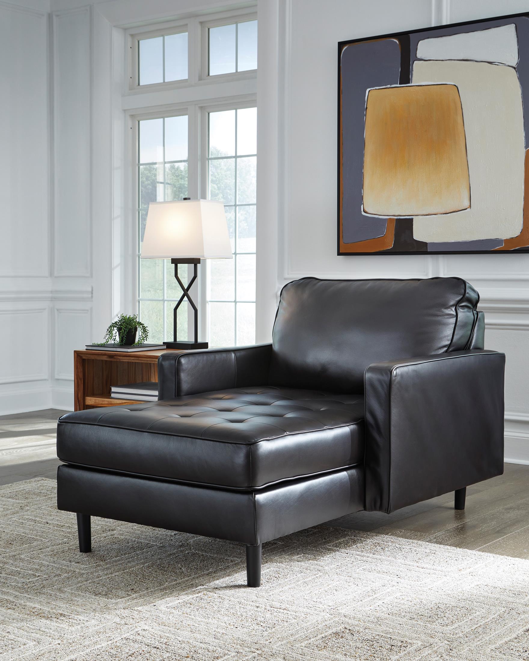Bryceview Leather Chaise - Chair