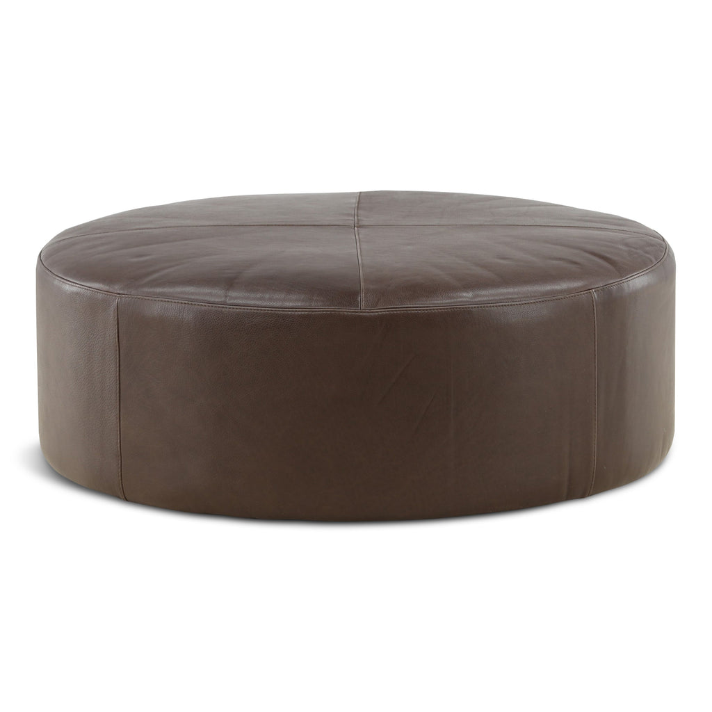 Kennedy Leather Cocktail Ottoman