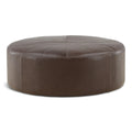 Kennedy Leather Cocktail Ottoman