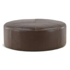 Kennedy Leather Cocktail Ottoman