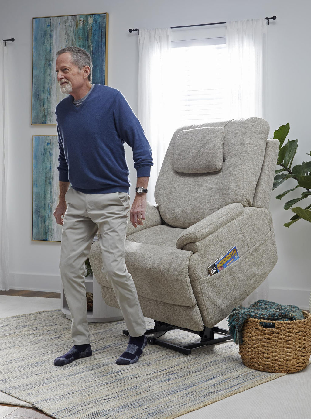 Zecliner Model 2 Plus Power Lift Recliner with Heat and Massage - Reclining