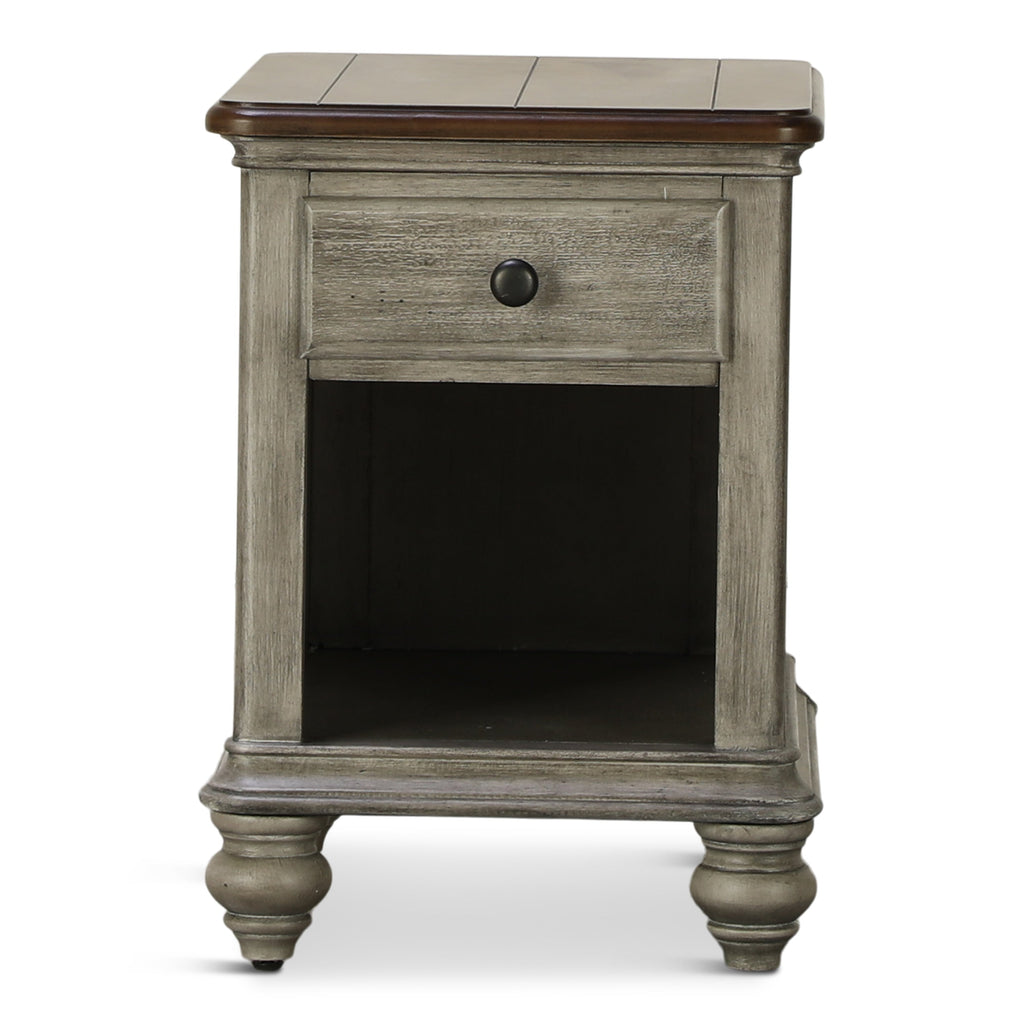 Farmhouse Chairside End Table - Indoor