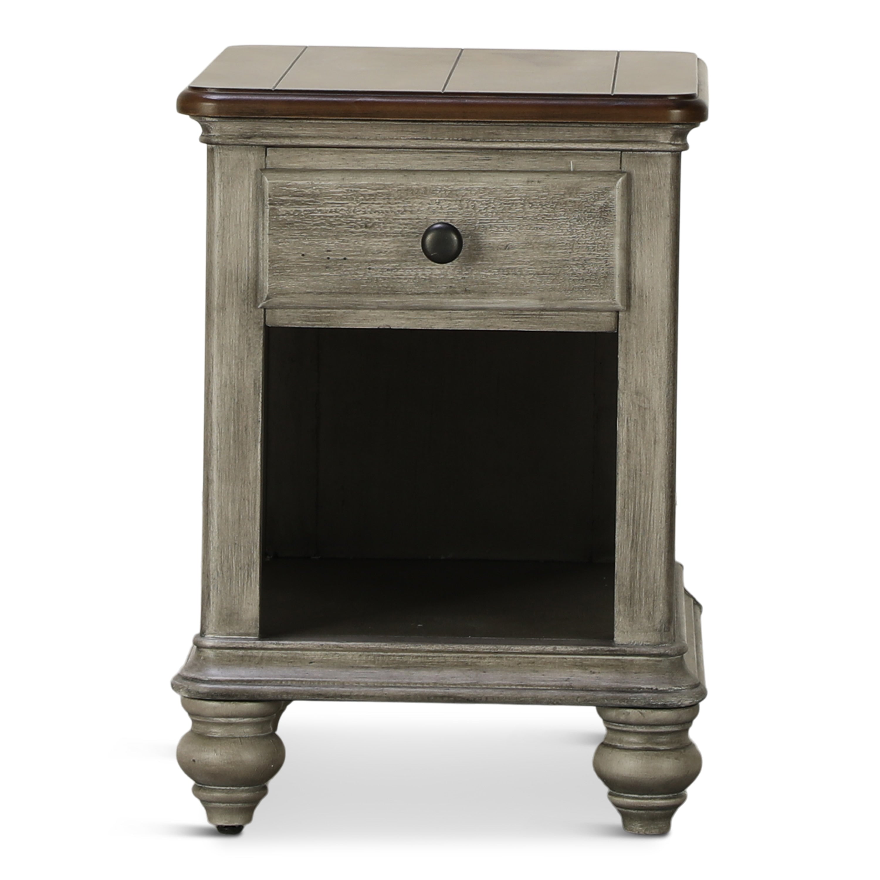 Farmhouse Chairside End Table - Indoor