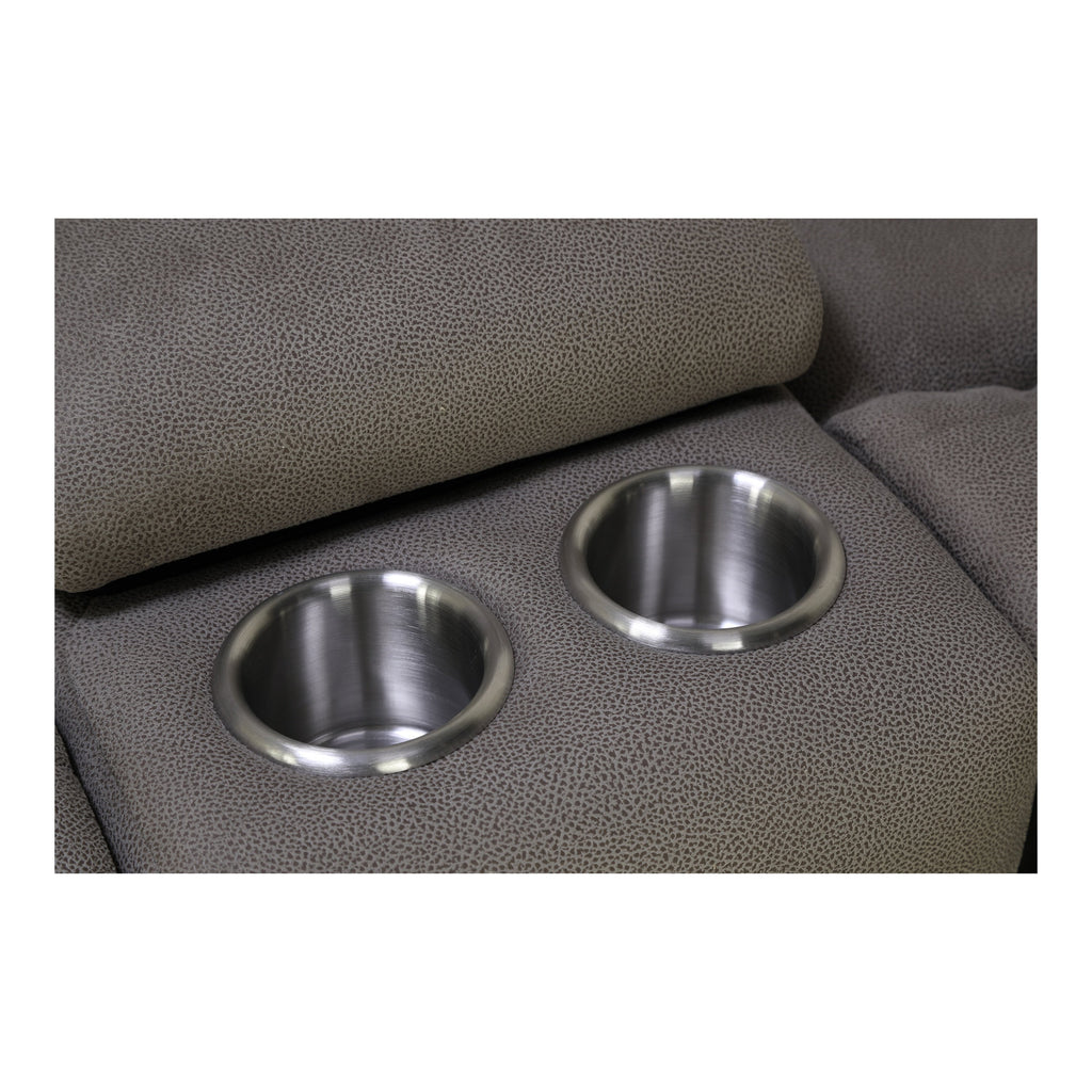 Darby Power Reclining Loveseat with Console - Fabric