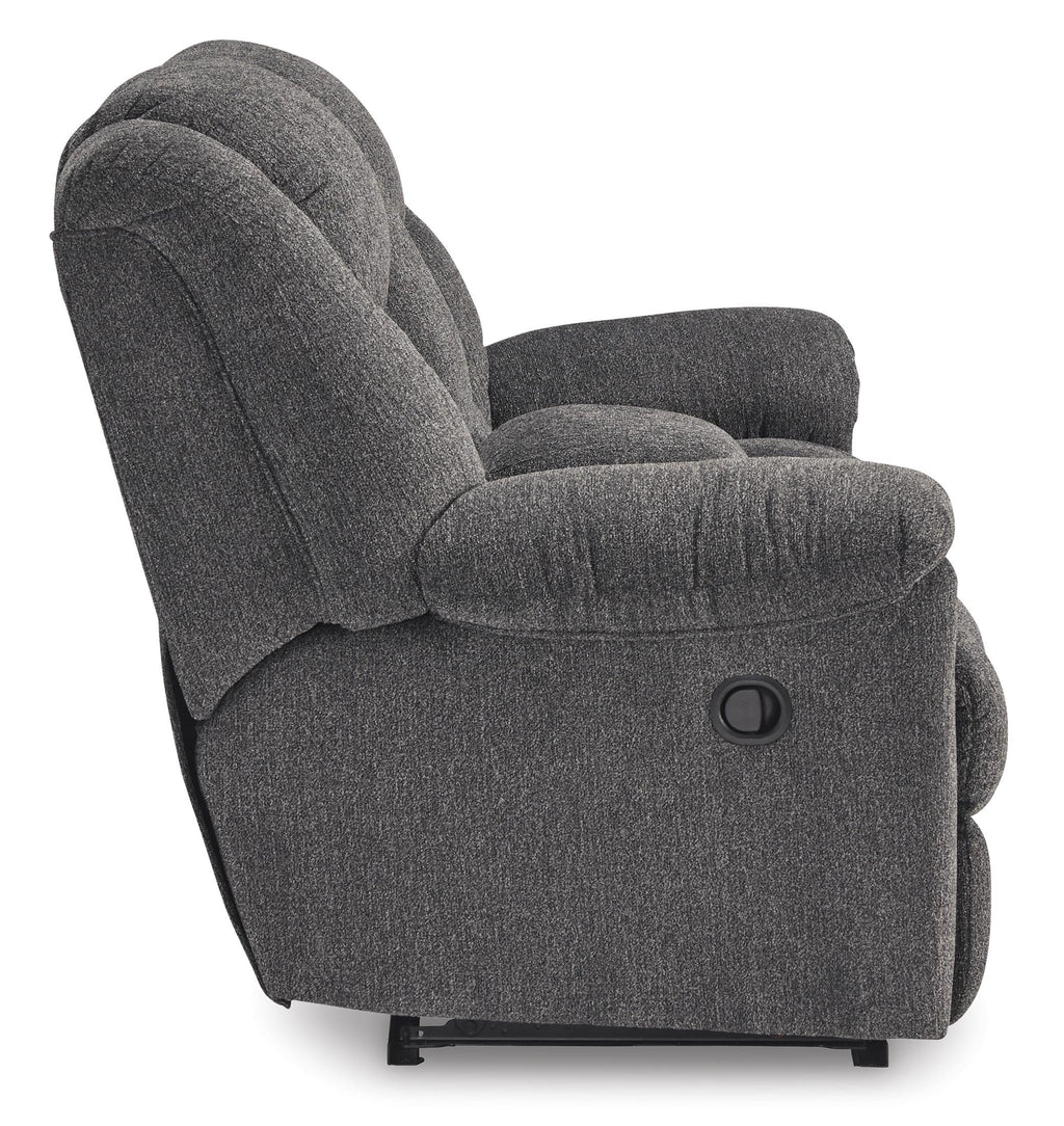Foreside Reclining Console Loveseat - Fabric