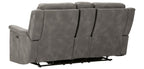 Next-Gen DuraPella Power Reclining Loveseat with Console - Fabric