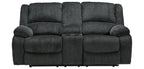Draycoll Reclining Loveseat with Console - Fabric