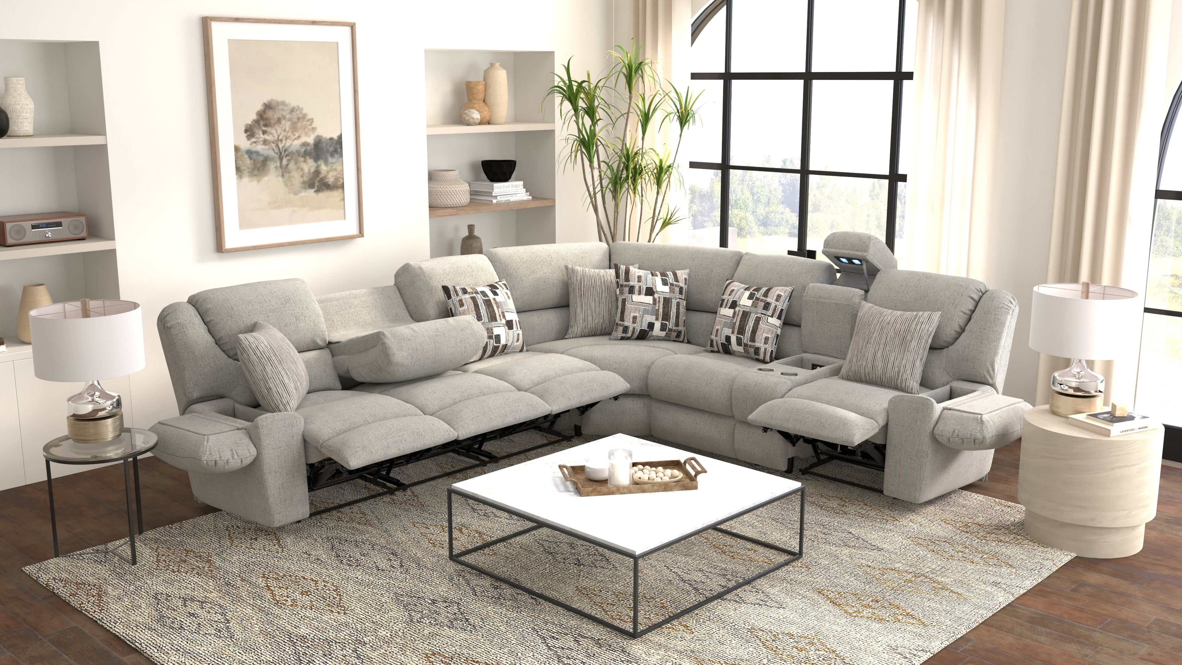 Lowell 3-Piece Reclining Sectional