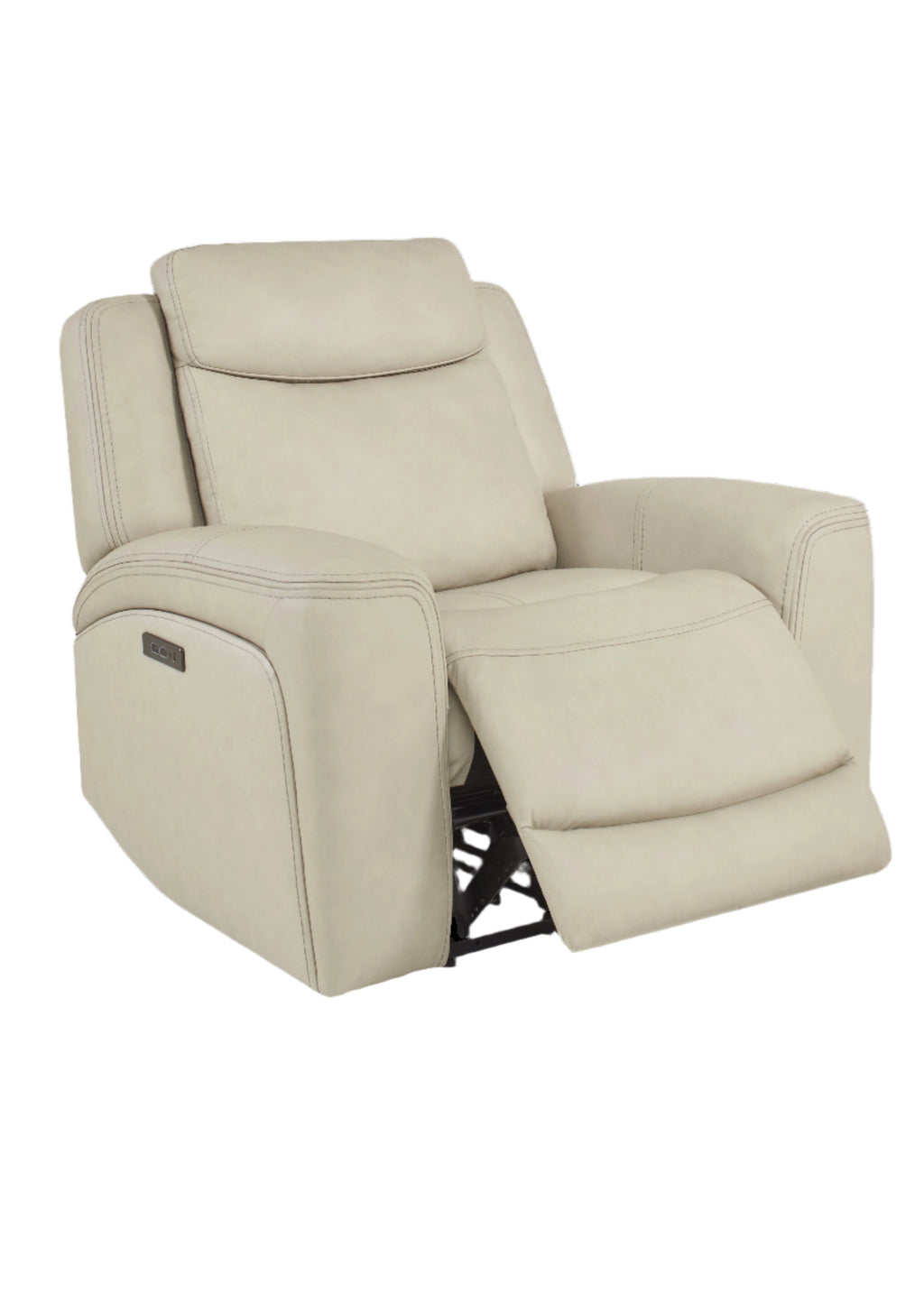 Davidson Power Leather Recliner - Reclining