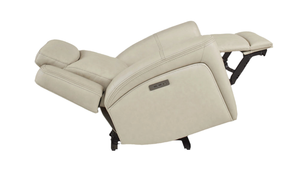 Davidson Power Leather Recliner - Reclining