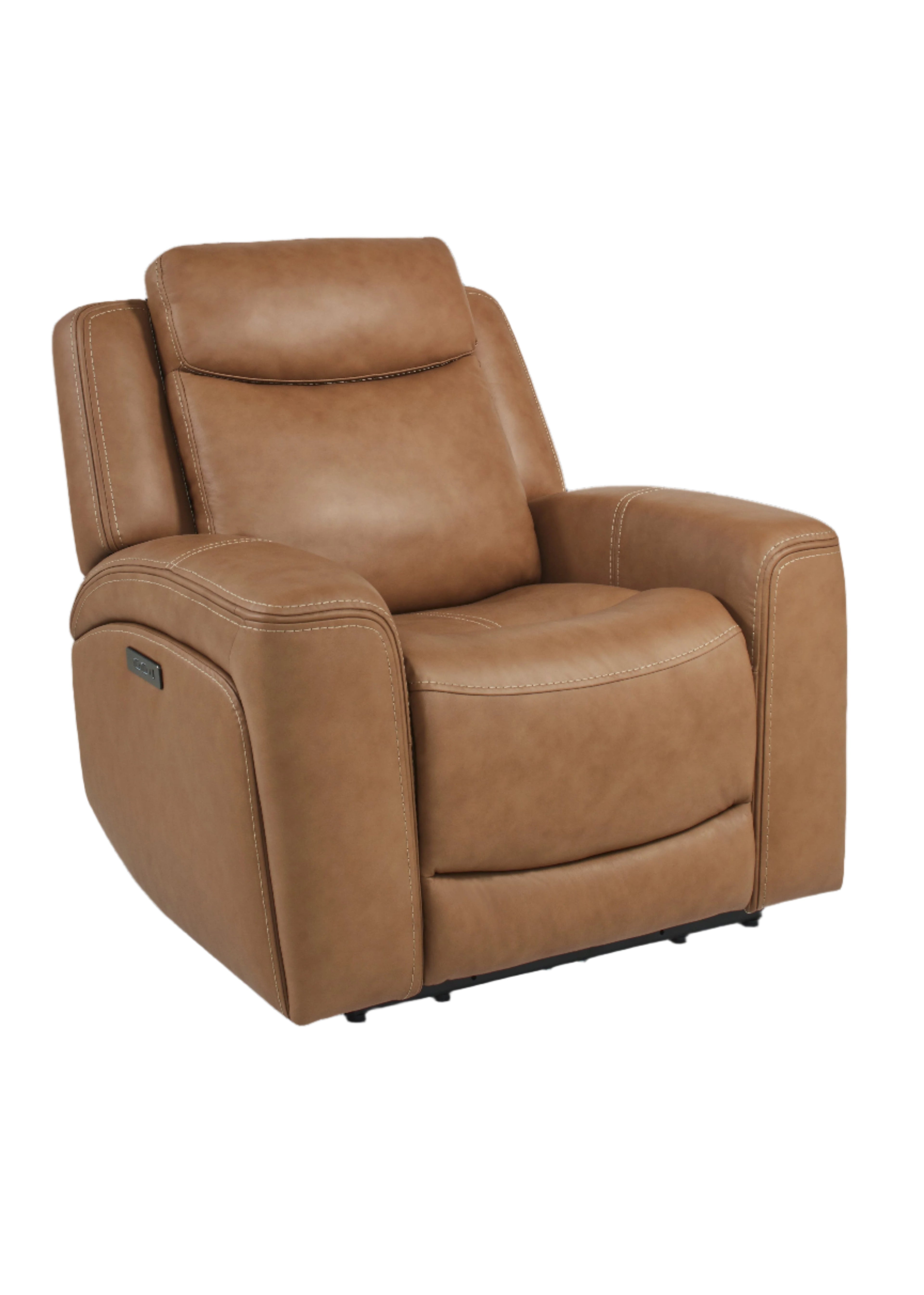 Davidson Power Leather Recliner - Reclining