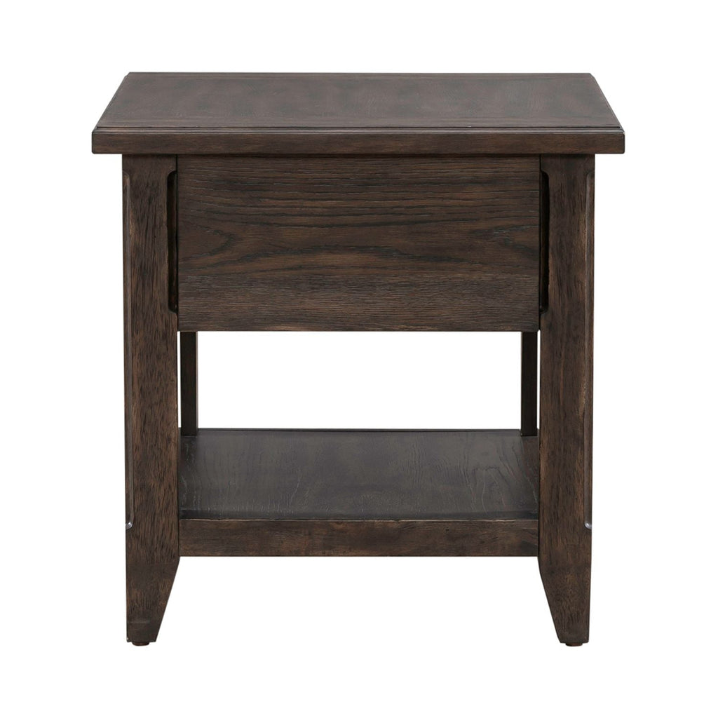 Riven Rectangular End Table