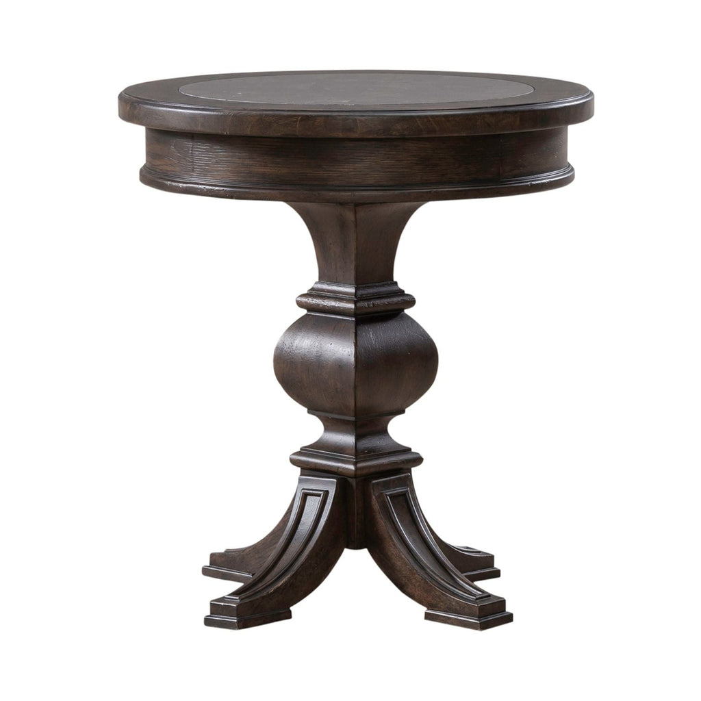 Riven Round Chairside Table