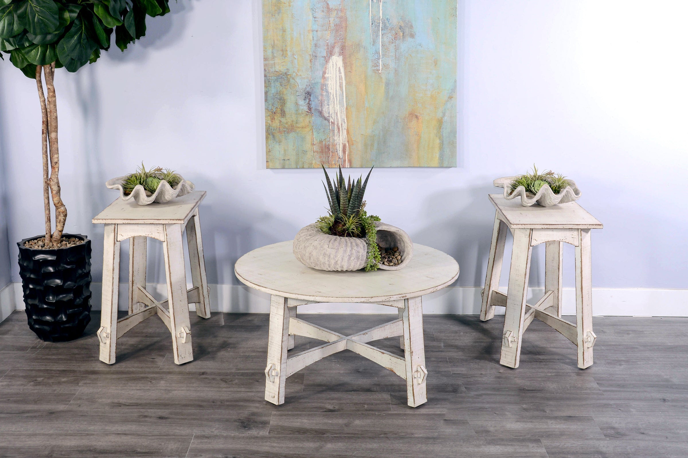 Cady Round End Table - Indoor