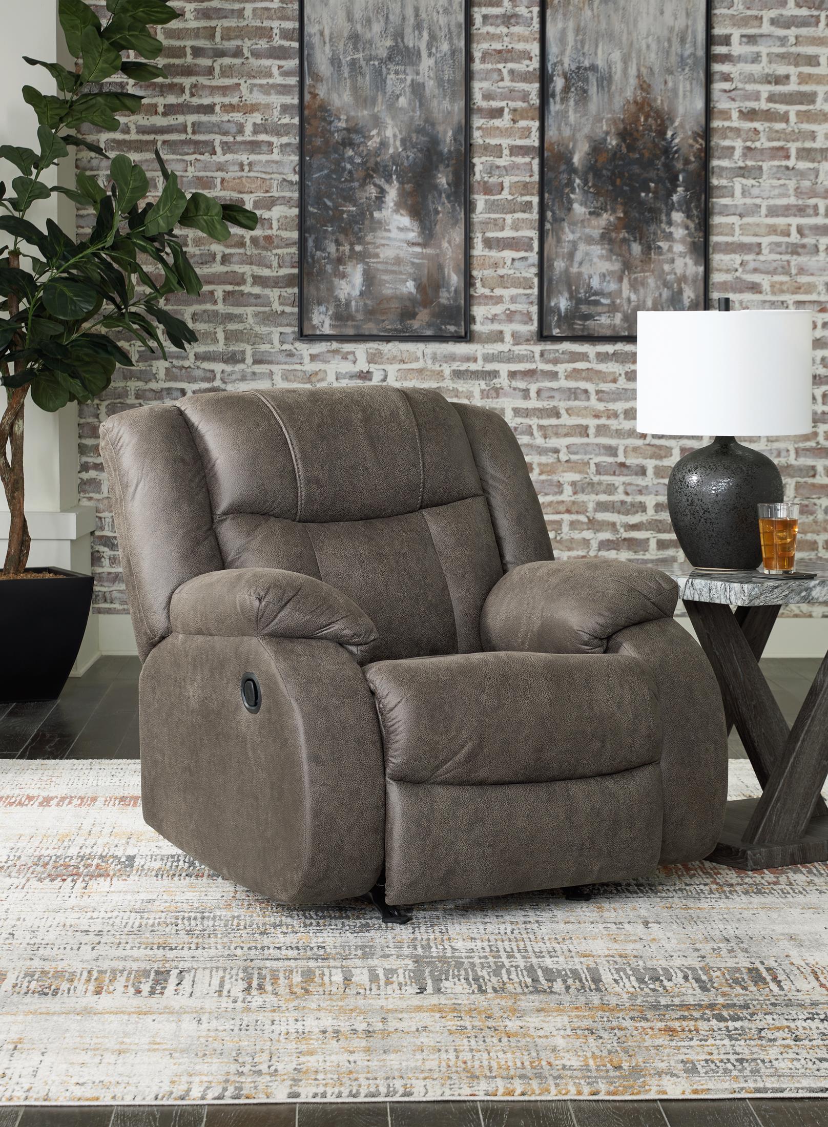First Base Rocker Recliner - Fabric